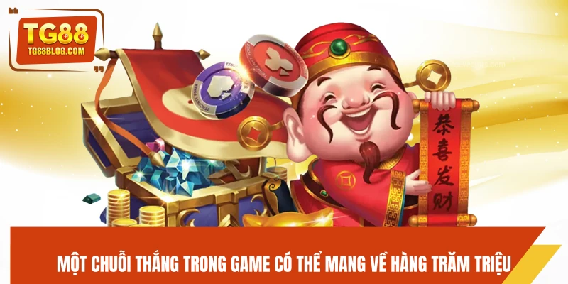 Siêu Cấp Ace TG88 - Slot Game Đỉnh Cao, Nhân Tiền Nhanh 7 Một chuỗi thắng trong game có thể mang về hàng trăm triệu